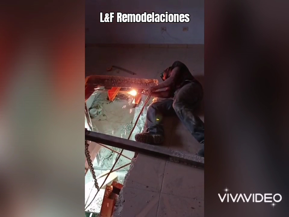 Corte de soldadura en obra