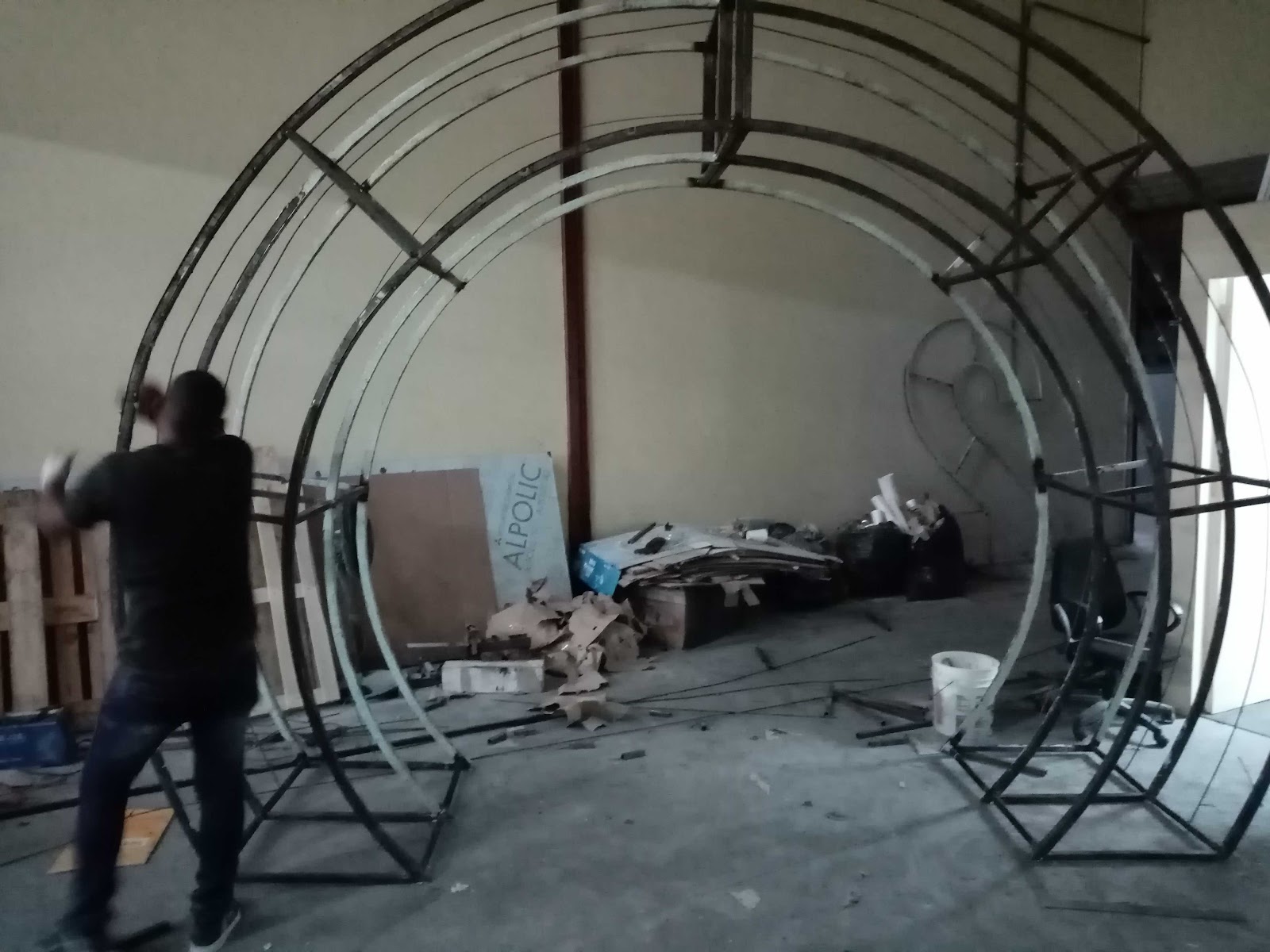 Fabricación de estructuras circulares en taller